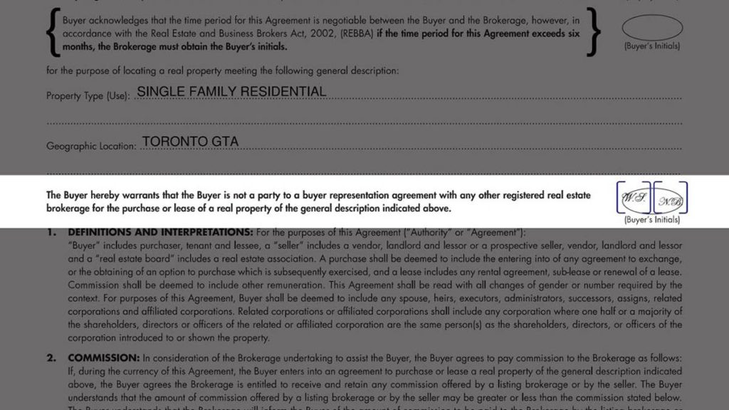 Договор с Риэлтором Онтарио на предоставление услуг по Покупке и Аренде Недвижимости - Andrei Peresunko REALTOR